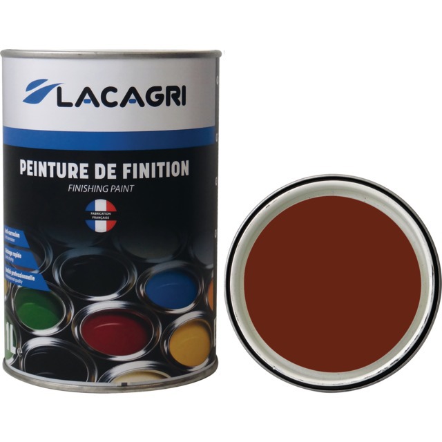 Peinture de finition brun rouge pot 1l lacagri Peintures et spray ...