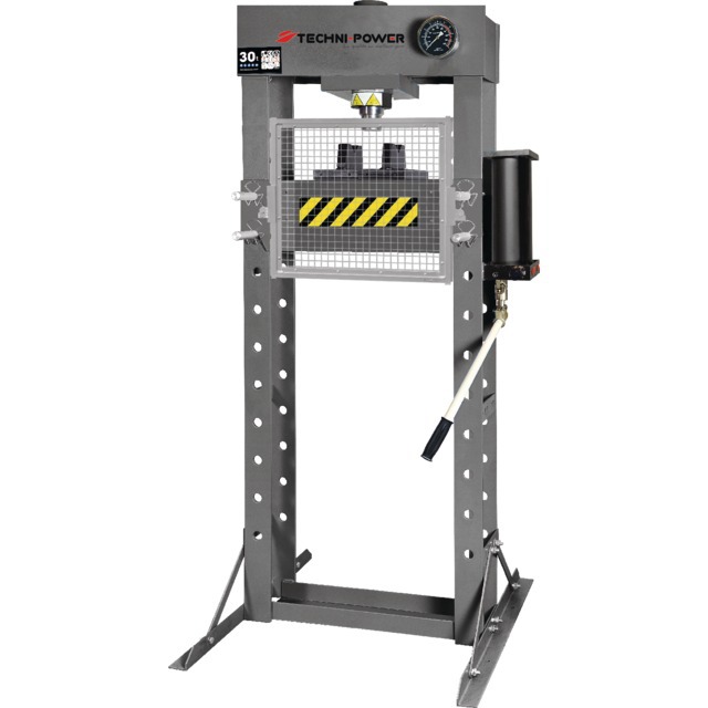 Presse hydraulique 30 tonnes avec grille de protection techni-power ...